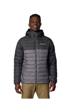 GIACCA IMBOTTITA CON CAPPUCCIO POWDER LITE DA UOMO CITY GREY SHARK